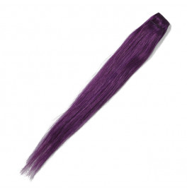 Farebný klip s pravými vlasmi fialová farba